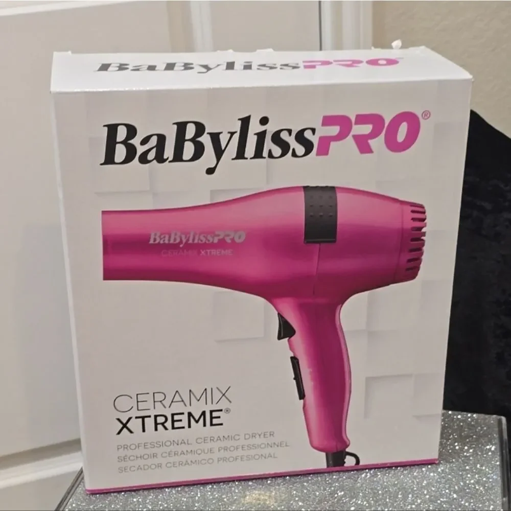 BaBylissPRO Ceramix Extreme Professional‎ Ceramic Dryer- Pink